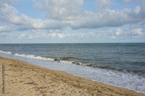 View of the ocean from South Cape Beach in Mashpee, MA