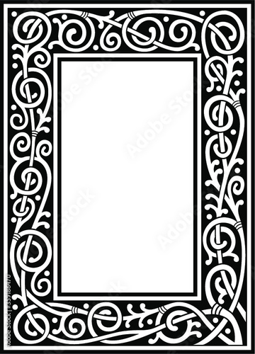 vector floral fancy frame