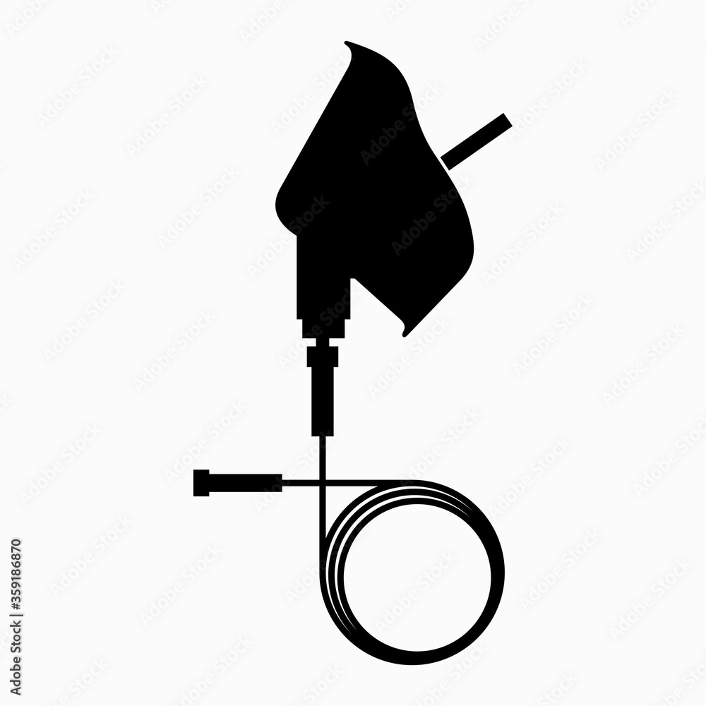 Medical oxygen mask, nebulizer inhaler Stock Illustration | Adobe Stock