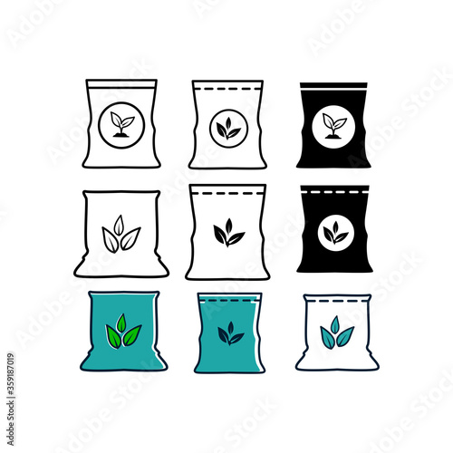 Fertilizer icon vector