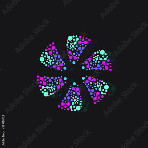 abstract flower design