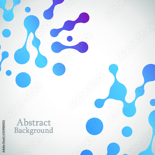 Abstract molecules design. Vector illustration.bright molecules