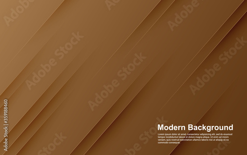 Illustration vector graphic of abstract background diagonal on brown color modern design