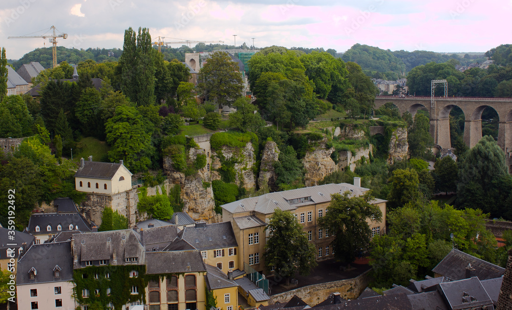 View of Luxembourg city, Luxembourg