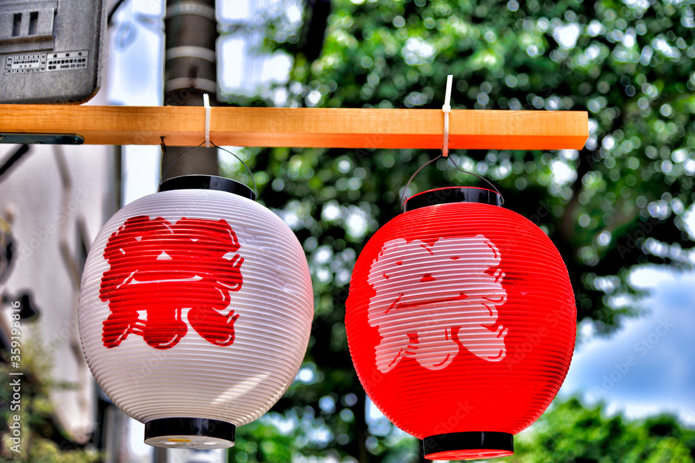 【神奈川】横須賀 お祭りの提灯 Stock 写真 | Adobe Stock