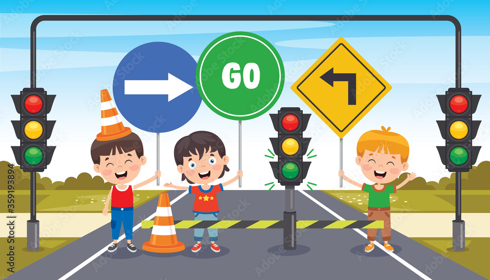 Concept Design With Traffic Signs Concept Design With Traffic Signs