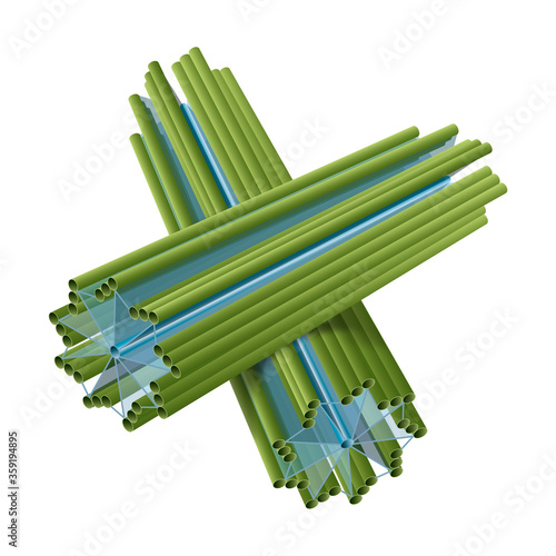Cell structure of centriole. photo