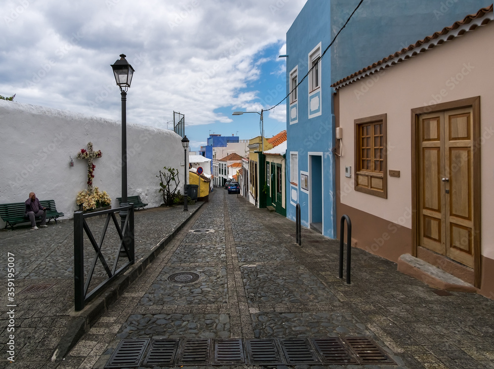 Obraz premium Streets of the old town of Santa Cruz de la Palma. Canary Islands. Spain.