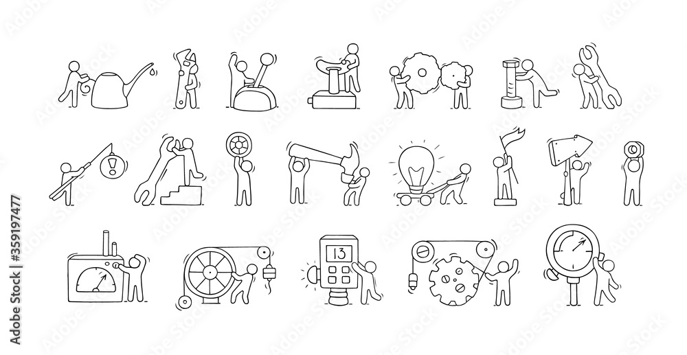 Engineering vector icons set Engineering vector icons set