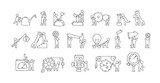 Engineering vector icons set