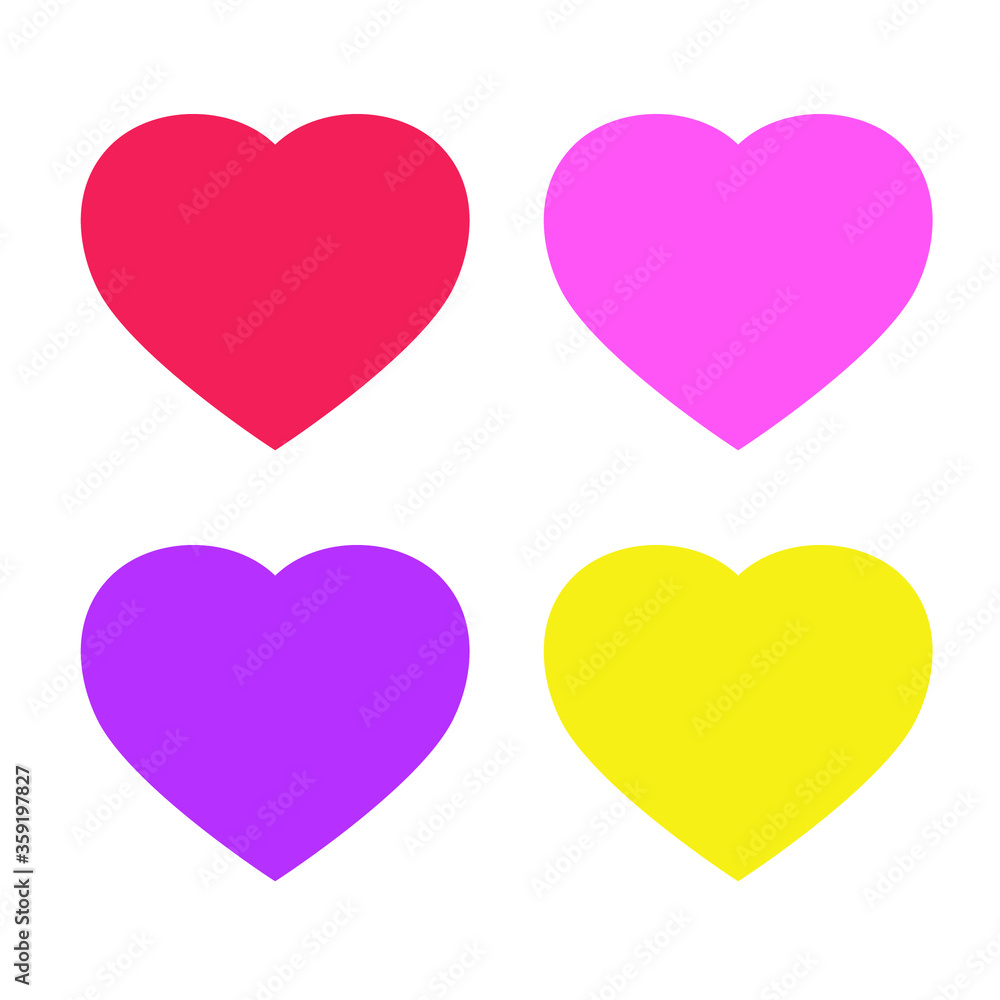 Heart symbol. Vector EPS 10. Colorful. 