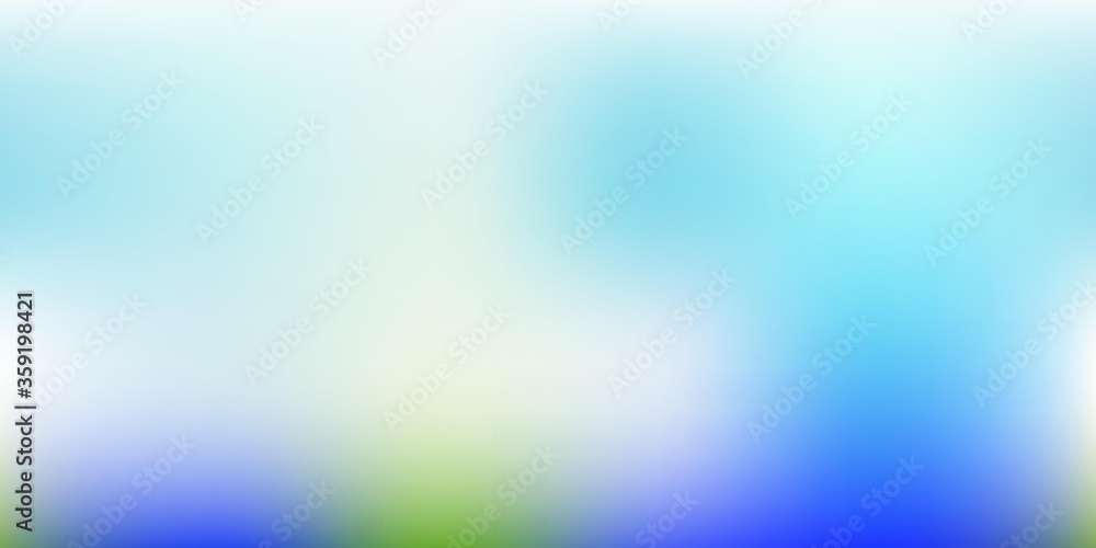 Light Blue, Green vector gradient blur pattern.