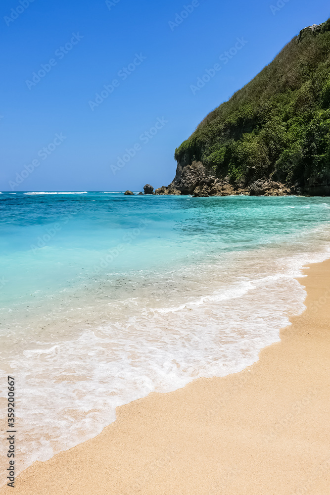 View on Karma beach on Bali, Indonesia