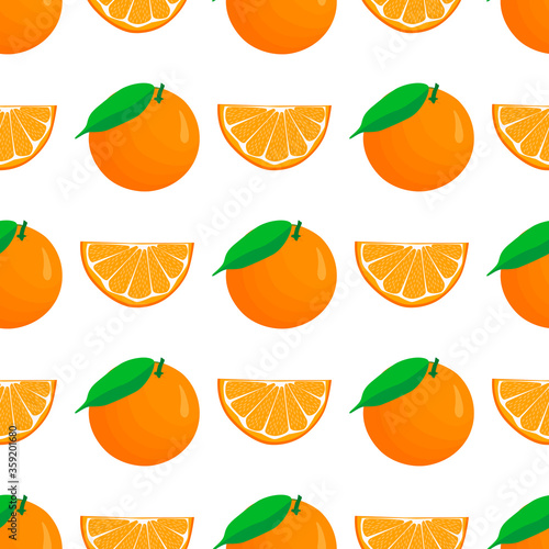 Illustration on theme big colored seamless orange