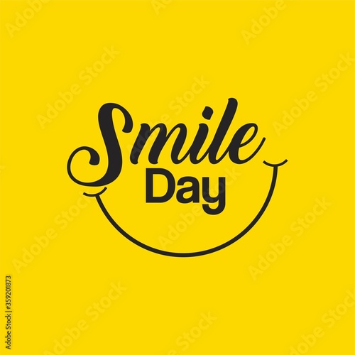 World Smile Day Vector Design Template