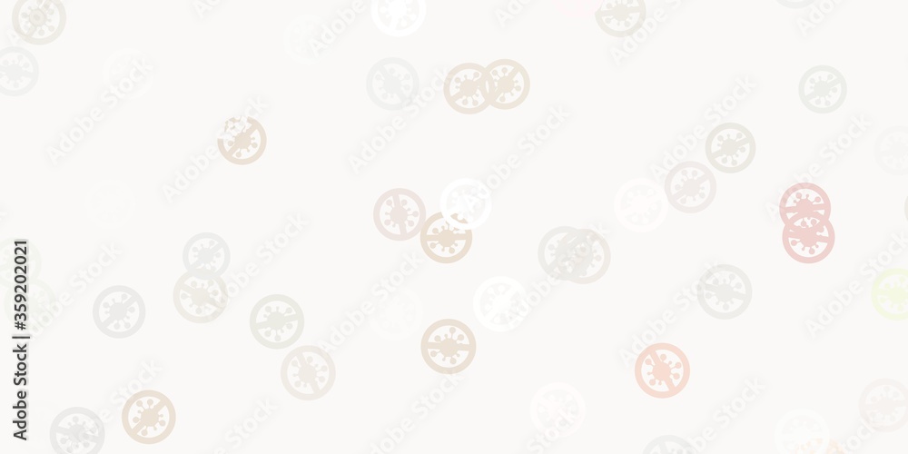 Light pink, green vector texture with disease symbols. Light pink, green vector texture with disease symbols.