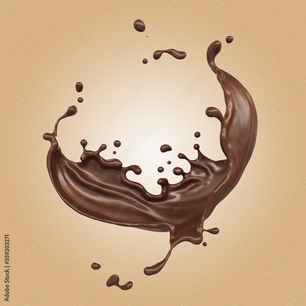 melted chocolate splash. melted chocolate splash.
