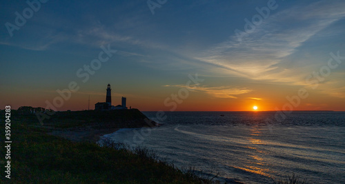 Sunrise from Camp Hero  Montauk light house