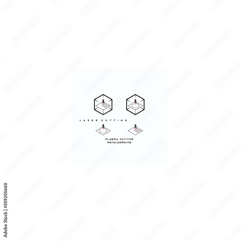 The illustration consists of a laser cutting nozzle in the form of a symbol or logo.
The illustration consists of a laser cutting nozzle in the form of a symbol or logo.