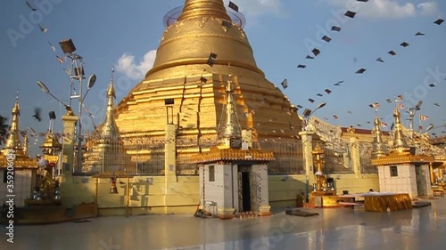 Botataung Paya pagoda in Yangon, Maynmar photo