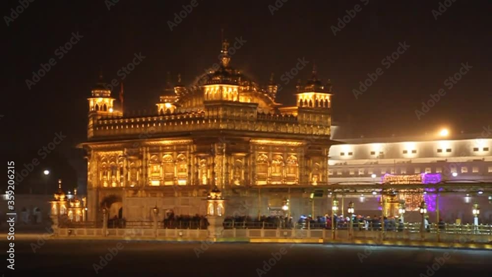 Golden Temple (Harmandir Sahib) in Amritsar, Punjab state, India