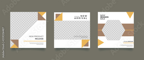 Unique Editable modern Social Media banner Template.Promotional web banner for social media. Elegant sale and discount promo. Fashion and lifestyle blog templates, web banners