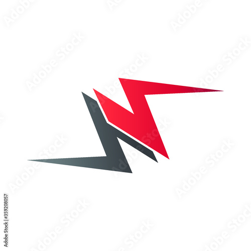 Letter n logo in vector