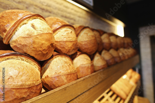 Sequential Trabzon bread on the shelf, Bakery Products, Pastry and Bakery