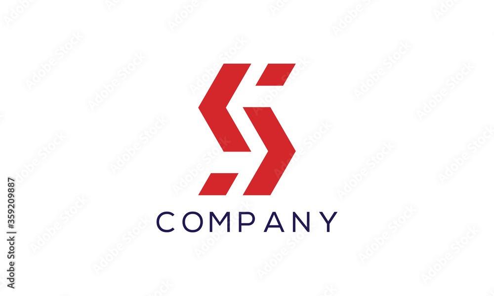 Fototapeta premium Letter S logo icon design template for any kinds of company