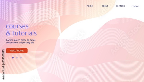 web site design, horizontal banner, creative landing page.