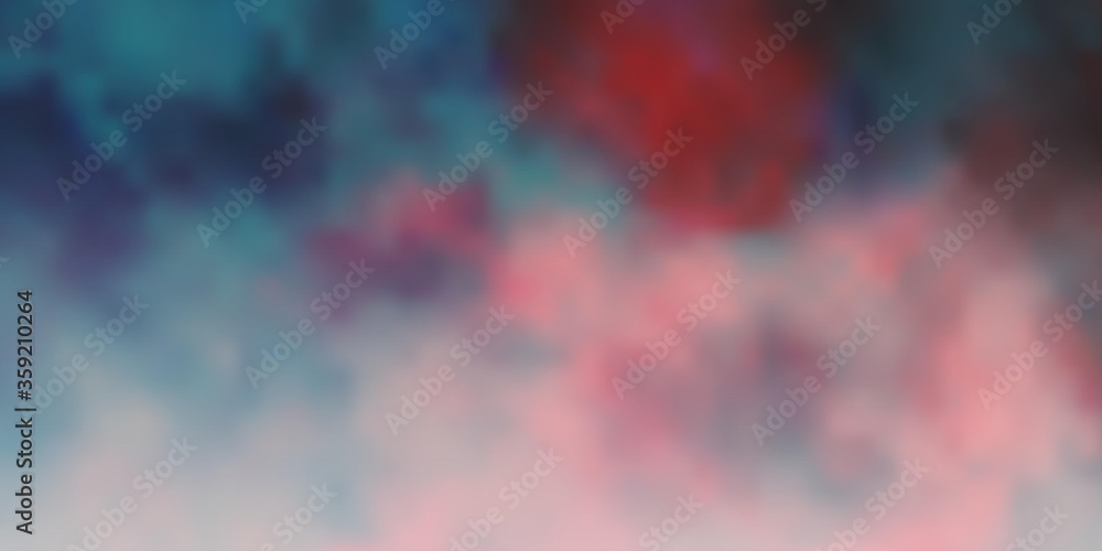 Dark Red vector texture with cloudy sky. Shining illustration with abstract gradient clouds. Template for websites.