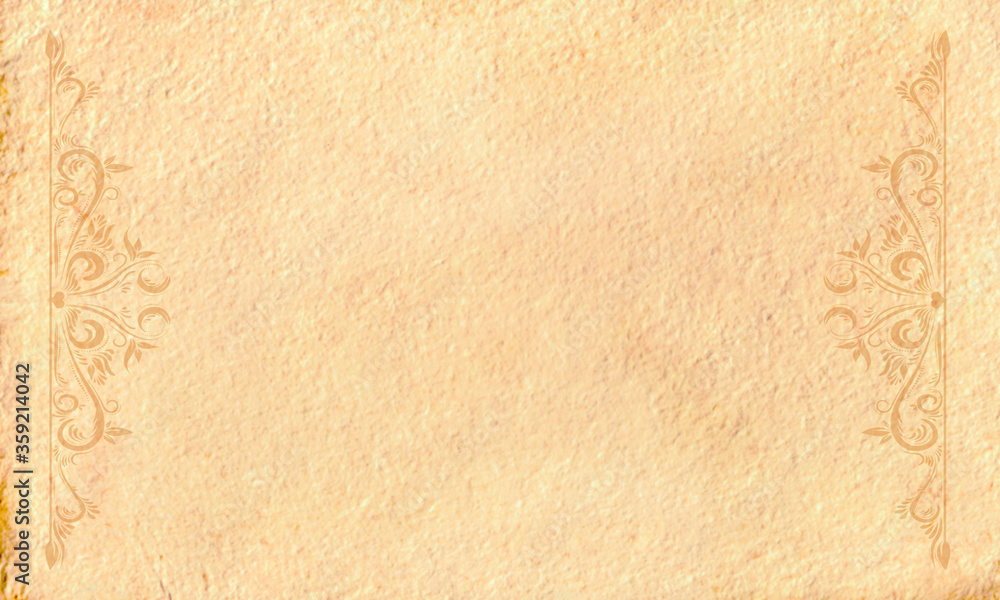 Hintergrund Pastell braun Textil Wand antik altes Papier ornament floral  Blumen Vorlage Layout Design Template Geschenk zeitlos schön alt edel  elegant background rokoko barock Chabby Chic Vintage Stock Illustration |  Adobe Stock