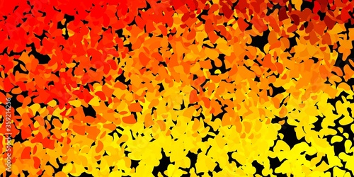 Light orange vector texture with memphis shapes.