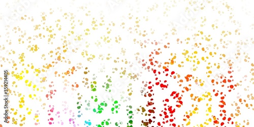 Light multicolor vector template with abstract forms.