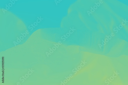 Aqua color and green mint watercolor abstract blurred background