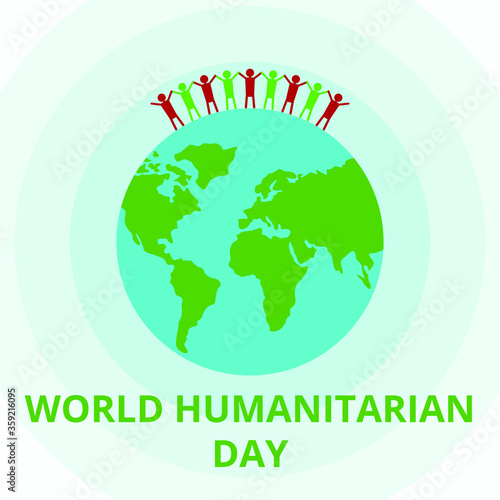 world humanitarian day poster background