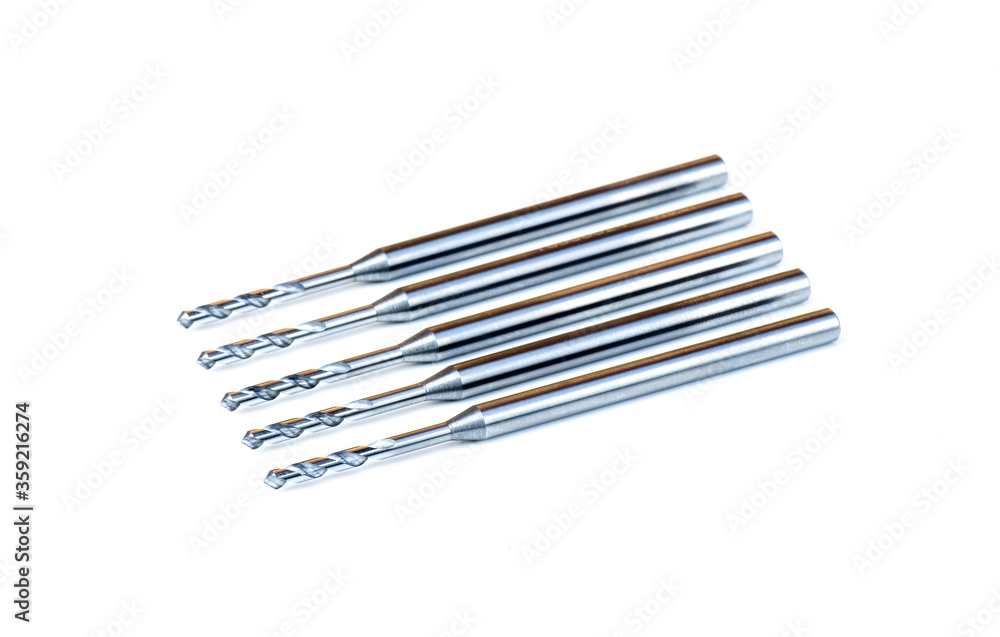 tools special micro drill. Material carbide solid. Cutting edge right hand, spiral. isolate white background. Make holes part automotive. Drilling metal Aluminum stainless. tools special micro drill. Material carbide solid. Cutting edge right hand, spiral. isolate white background. Make holes part automotive. Drilling metal Aluminum stainless.