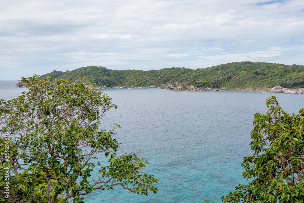 The beaches on the tropical sea