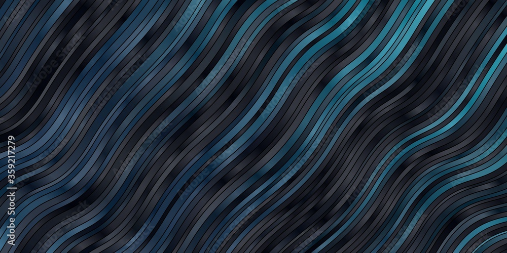 Dark BLUE vector pattern with wry lines. Bright sample with colorful bent lines, shapes. Pattern for business booklets, leaflets Dark BLUE vector pattern with wry lines. Bright sample with colorful bent lines, shapes. Pattern for business booklets, leaflets