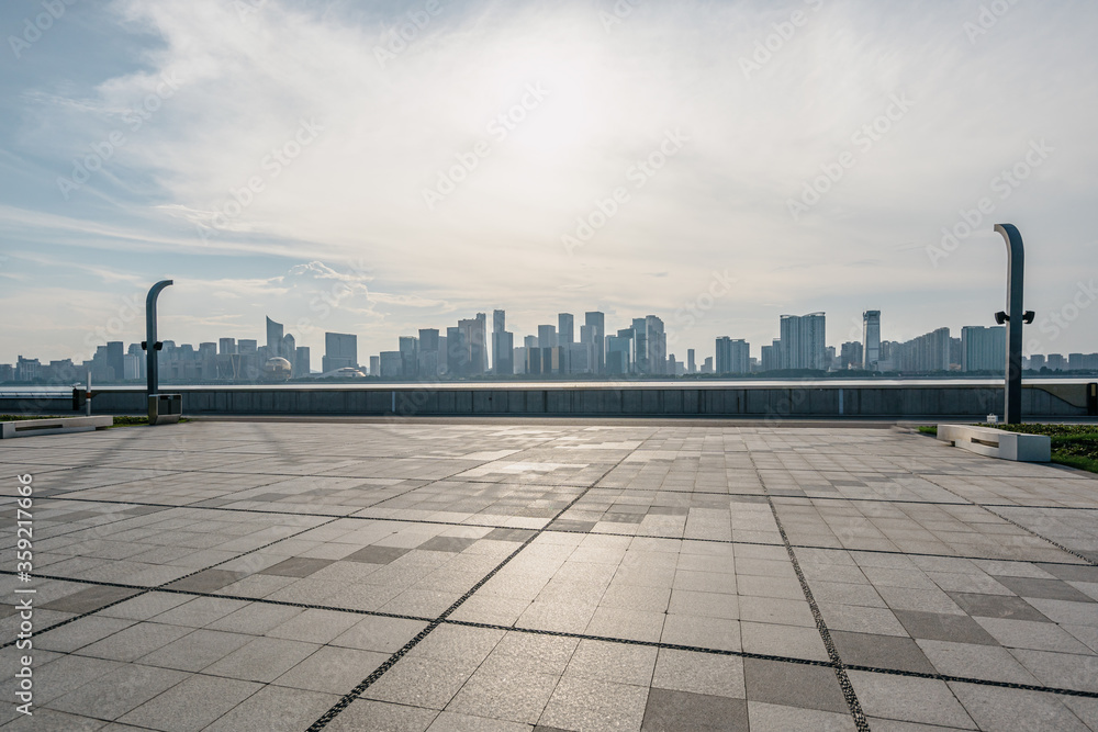 city skyline in hangzhou china city skyline in hangzhou china