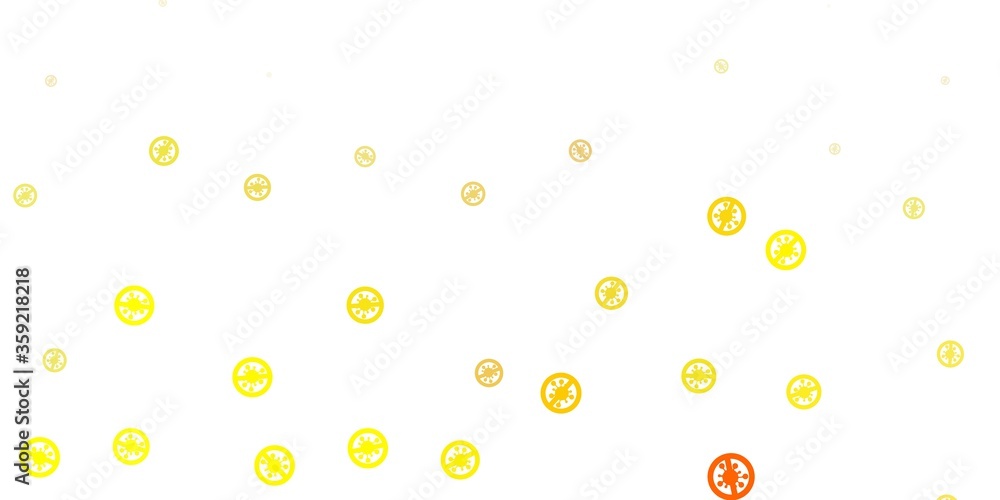 Light orange vector texture with disease symbols. Light orange vector texture with disease symbols.