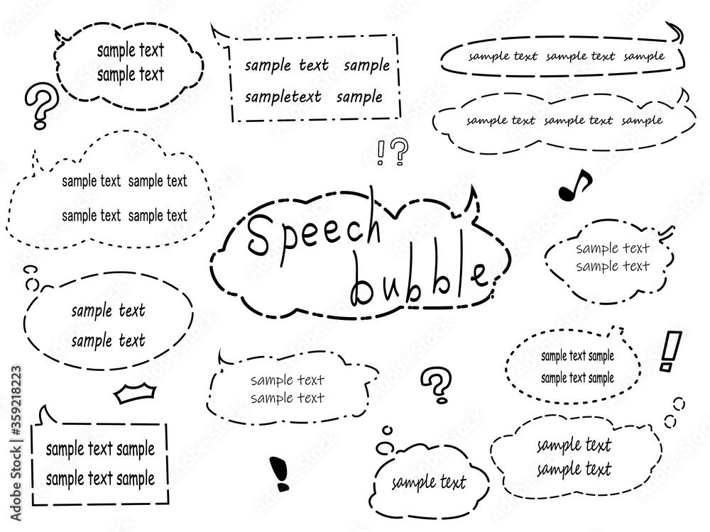 speech bubble(下向き）４