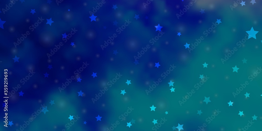 Light Pink, Blue vector pattern with abstract stars. Colorful illustration in abstract style with gradient stars. Pattern for websites, landing pages.