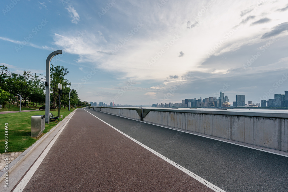 road in park