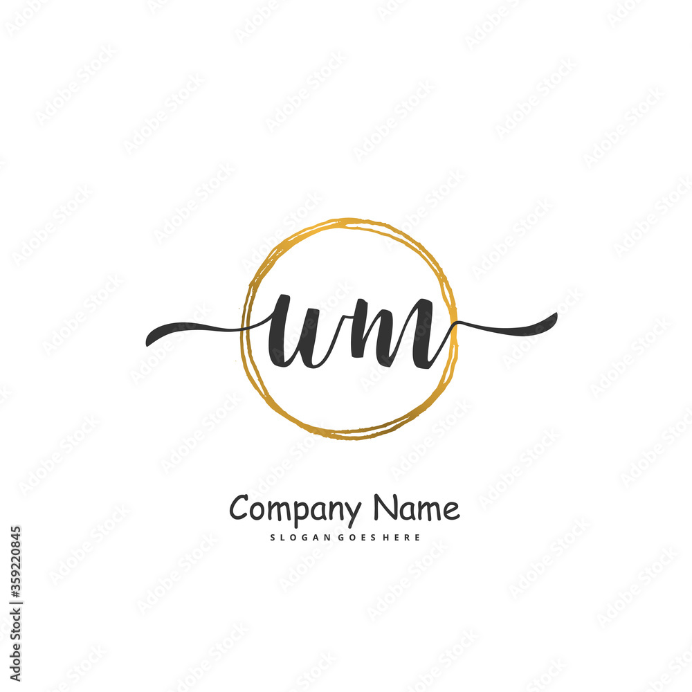 W M WM Initial handwriting and signature logo design with circle. Beautiful design handwritten logo for fashion, team, wedding, luxury logo. W M WM Initial handwriting and signature logo design with circle. Beautiful design handwritten logo for fashion, team, wedding, luxury logo.