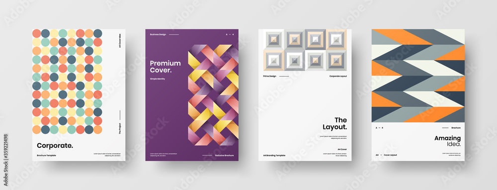 Abstract brochure cover vector design. Corporate identity geometric illustration template. Abstract brochure cover vector design. Corporate identity geometric illustration template.