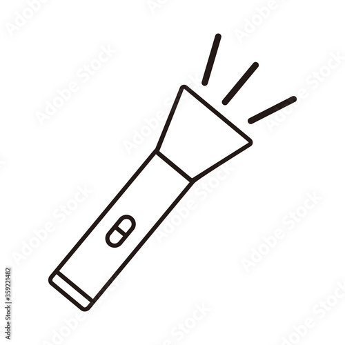 flashlight icon vector illustration sign