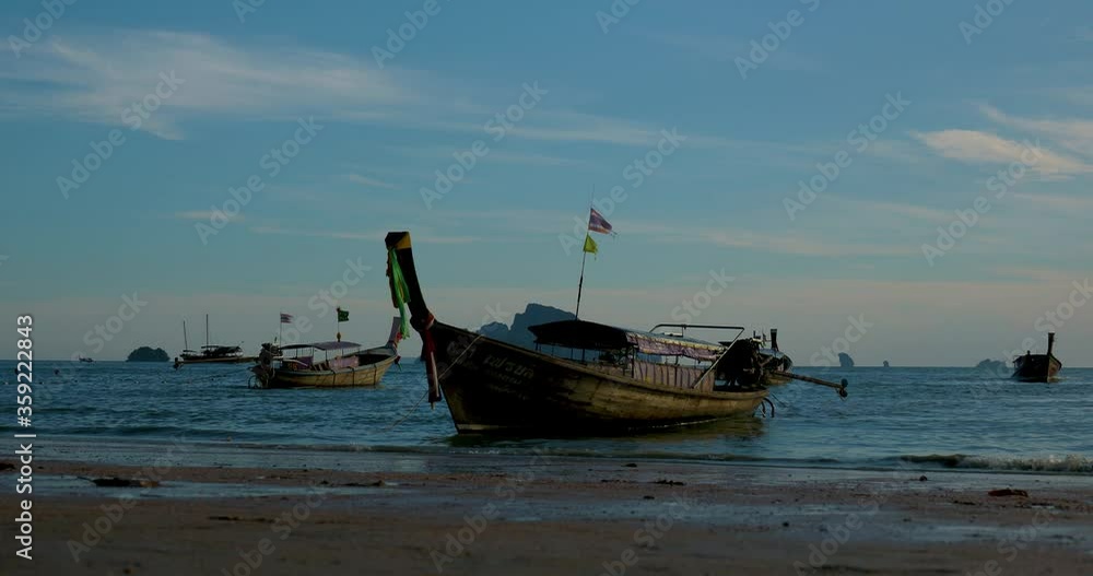 Traditional Thai long-tail boat Traditional Thai long-tail boat