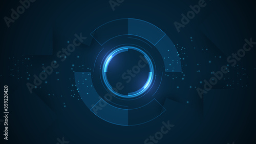 Abstract technology background Hi-tech communication concept innovation background vector illustration
