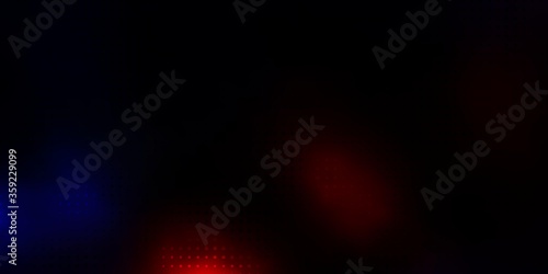 Dark Red vector background with spots. Abstract illustration with colorful spots in nature style. Pattern for wallpapers, curtains.